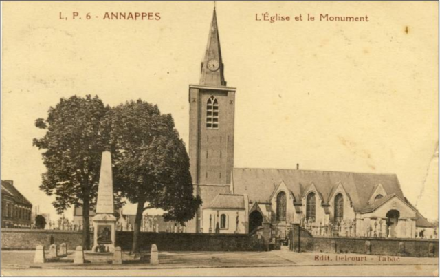 128 annappes - eglise et le monument